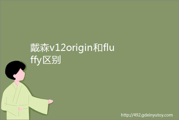 戴森v12origin和fluffy区别